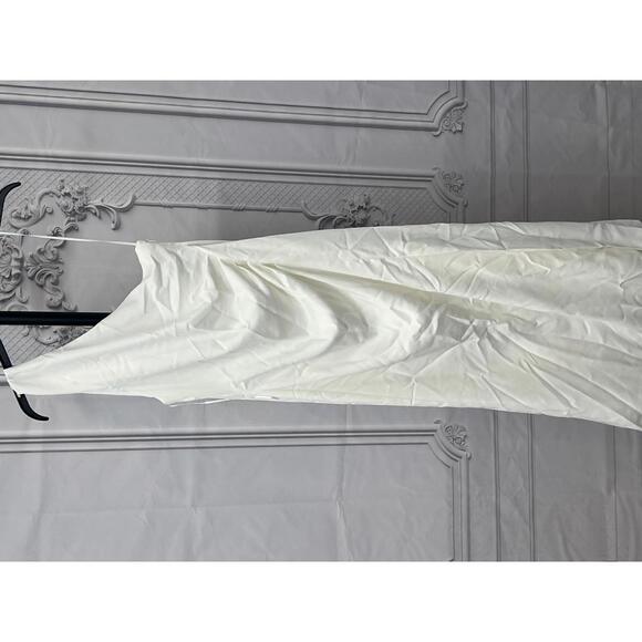 MISHA Estra Dress in Ivory maxi one shoulder - Picture 3 of 9